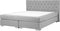 DUCHESS - Boxspring - Lichtgrijs - 160 x 200 cm - Polyester