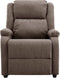 vidaXL Fauteuil verstelbaar stof taupe