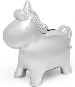 Zilverstad - Spaarpot Unicorn verzilverd