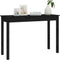 vidaXL - Wandtafel - 110x40x75 - cm - massief - grenenhout - zwart