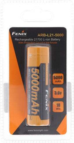 21700 Fenix ARB-L21-5000 Li-ionbatterij 21700, 76x21,5 mm groot