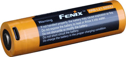 21700 USB Li-ionbatterij Fenix ARE-L21-5000U 21700 afmetingen 76x21.5mm, max. 8A
