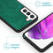 iMoshion Hoesje Geschikt voor Samsung Galaxy S22 Hoesje Met Pasjeshouder - iMoshion Uitneembare 2-in-1 Luxe Bookcase - Donkergroen