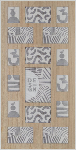 J-Line fotolijst - hout - naturel/wit