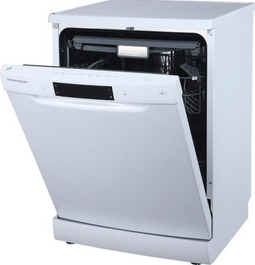 Thomson Tdw600wh - Vrijstaande Vaatwasser - 14 Couverts - Besteklade - 45 dB - Energieklasse E