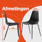 Alterego Feliz - Designer Stoel - Zwarte Binnen- & Buitenstoel - 52.5x48x88cm