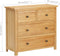vidaXL - Ladekast - 80x33,5x75 - cm - massief - eikenhout