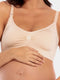 MAGIC Bodyfashion Mama Comfort - Voedingsbeha - Beugelloos met uitneembare pads - Latte