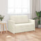 vidaXL - Vloerl - sofa - bed - 2-in-1 - Crème - 124x204x61 - cm - Velours