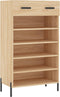 vidaXL - Schoenenkast - 60x35x105 - cm - bewerkt - hout - sonoma - eikenkleurig