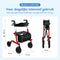 Safe Age® Rollator - Lichtgewicht opvouwbaar - Gevoerde zitting rugleuning - Rood