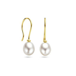 Marie Celeste - Oorhangers - Franse haak - Goud met zoetwaterparel