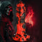 Grim Reaper - Silicone Dildo - Red/Black