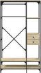 vidaXL - Kledingkast - met - lades - 100x40x180 - cm - bewerkt - hout - sonoma - eiken