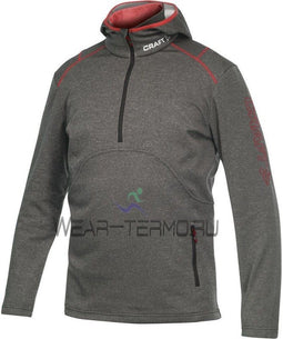 Craft Active Logo Hood - Heren Sweatshirt - Capuchon met rits - Grijs (1901681-2395)