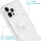 iMoshion Hoesje Geschikt voor iPhone 13 Pro Hoesje Siliconen - iMoshion Design hoesje - Wit / Transparant / Dandelion