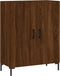 vidaXL - Dressoir - 69,5x34x90 - cm - bewerkt - hout - bruin - eikenkleur