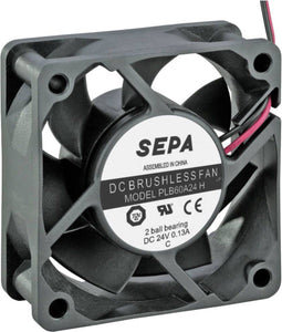 SEPA PLB60A24SE16A Axiaalventilator 24 V/DC 36.7 m³/h (l x b x h) 60 x 60 x 25 mm