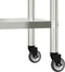 vidaXL - Keukenwerktafel - met - bovenschap - 110x30x150 - cm - roestvrij - staal