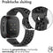 imoshion Siliconen sport bandje - Geschikt voor Fitbit Versa 4, Versa 3, Sense 2, Sense - Grijs - One Size