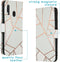 iMoshion Hoesje Geschikt voor Samsung Galaxy A20e Hoesje Met Pasjeshouder - iMoshion Design Softcase Bookcase - Wit / Meerkleurig / Goud / White Graphic