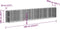 vidaXL - Gabion - plantenbak - verhoogd - 540x50x100 - cm - gegalvaniseerd - ijzer