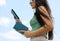 NorthLife Geschikt voor iPhone 11 Pro - Leren Afneembare 2-in-1 bookcase telefoonhoes - Lichtblauw