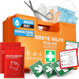 Heldenwerk EHBO-doos - DIN 13157:2021 - Waterdicht - Oranje