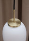 Dyberg Larsen DL39 - Hanglamp E27 60W - Glas 30 cm Wit/Goud
