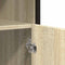 vidaXL - Dressoir - 100x35x76 - cm - bewerkt - hout - sonoma - eikenkleurig