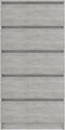 vidaXL - Ladekast - 60x35x121 - cm - bewerkt - hout - betongrijs