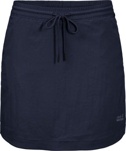 Jack Wolfskin Desert Skort Dames - Lichte Outdoorrok - UV-werend - Midnight Blue - Maat XL
