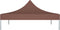 vidaXL - Partytentdak 270 g/m² - 2x2 m UV- en waterbestendig - bruin