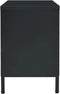 vidaXL - Tv-meubel - 105x35x52 - cm - staal - en - glas - zwart