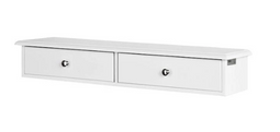 SoBuy FRG43-W - Wandkast - 2 Lades - 64 x 15 x 10 cm - Wit