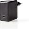 Nedis WCPD60W100BK - USB C Wandlader - 60W Power Delivery - Zwart