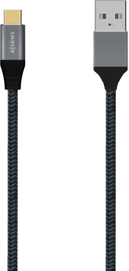 Aisens A107-0633 - USB C naar USB A Kabel - 2 m - Grijs