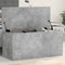 vidaXL - Opbergbox - 100x42x46 - cm - bewerkt - hout - betongrijs