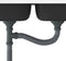 vidaXL - Gootsteen - dubbele - bakken - 800x500x155 - mm - roestvrij - staal - zilver
