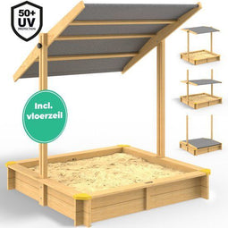 Spielwerk Samu - Zandbak - Hout UV 50+ - 120x120x120cm