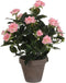 Mica Decorations Rozenstruik Kunstplant in Bloempot Stan - H33 x Ø25 cm - Roze