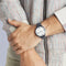 Pierre Cardin Pigalle Half Moon CPI.2009 Horloge - Leer - Blauw - Ø 40 mm
