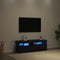 vidaXL - TV-kast - met - LED - Zwart - Eiken - 120x35x40 - cm - Bewerkt - Hout