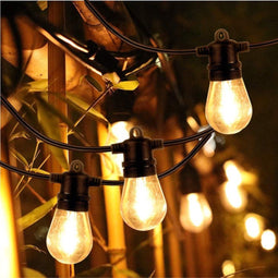 SHINE - LED Lichtsnoer buiten - 12 lampen - 8,5 meter - Zonne-energie - IP65 waterdicht - Afstandsbediening