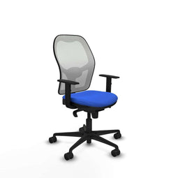 Piqueras y Crespo 1D036N0 - Bureaustoel - Verstelbare hoogte met armleuning - Blauw