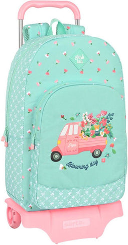 Schoolrugzak met Wielen Glow Lab Pepa Groen (30 x 46 x 14 cm)