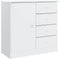 vidaXL ALTA - Dressoir - Massief grenenhout - 77x35x73 cm - Wit