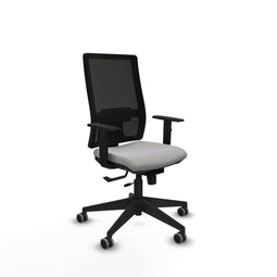 Piqueras y Crespo 1D066G0 - Bureaustoel - Verstelbare hoogte met armleuning - Lichtgrijs