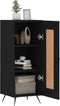 vidaXL - Dressoir - 34,5x34x90 - cm - bewerkt - hout - zwart