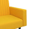 vidaXL - Slaapbank - 2-zits - fluweel - geel